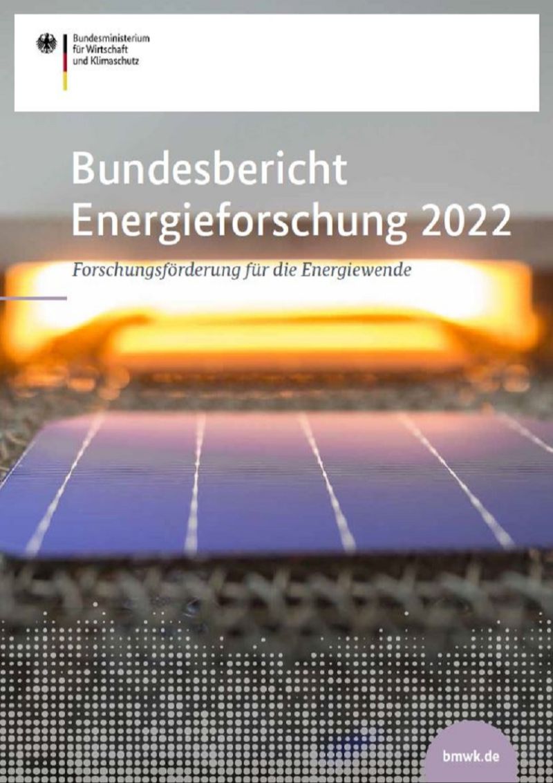 Bundesbericht Energieforschung 2022 zum Download