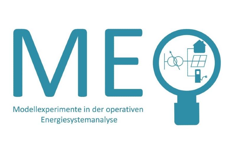 Logo Modellexperimente in der operativen Energiesystemanalyse. Schriftzug 